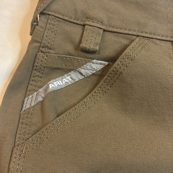 ✨Women’s Ariat Rebar Perfect Rise Stretch Made Tough Hard Working Shorts Size 27 - Picture 10 of 14